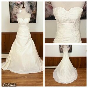 Stunning New Private Collection Taffeta Wedding Gown